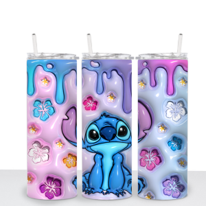 Drippy Blue Guy Sublimation Tumbler Transfer