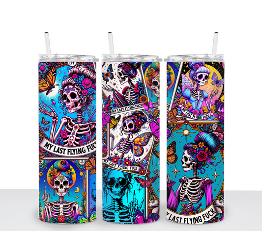 LAST FLYING FUCK Sublimation Tumbler Transfer