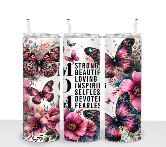 Mom Traits Sublimation Tumbler Transfer