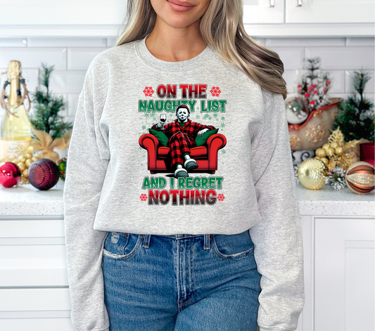 ON THE NAUGHTY LIST, I REGRET NOTHING - DTF TRANSFER