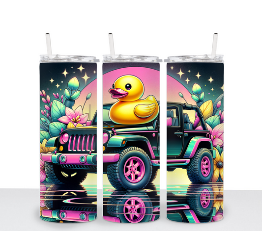 Duck Jeep Sublimation Tumbler