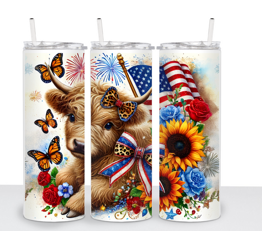 Cow 4th of July Sublimation Transfer