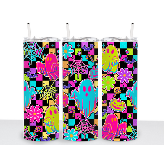 Neon Ghost Checkered