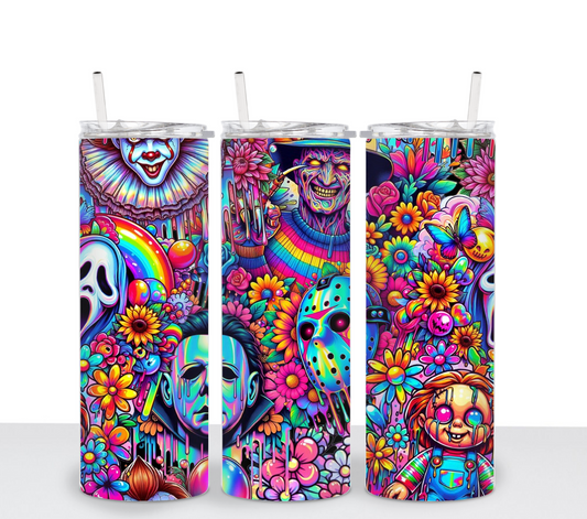Horror Neon Floral