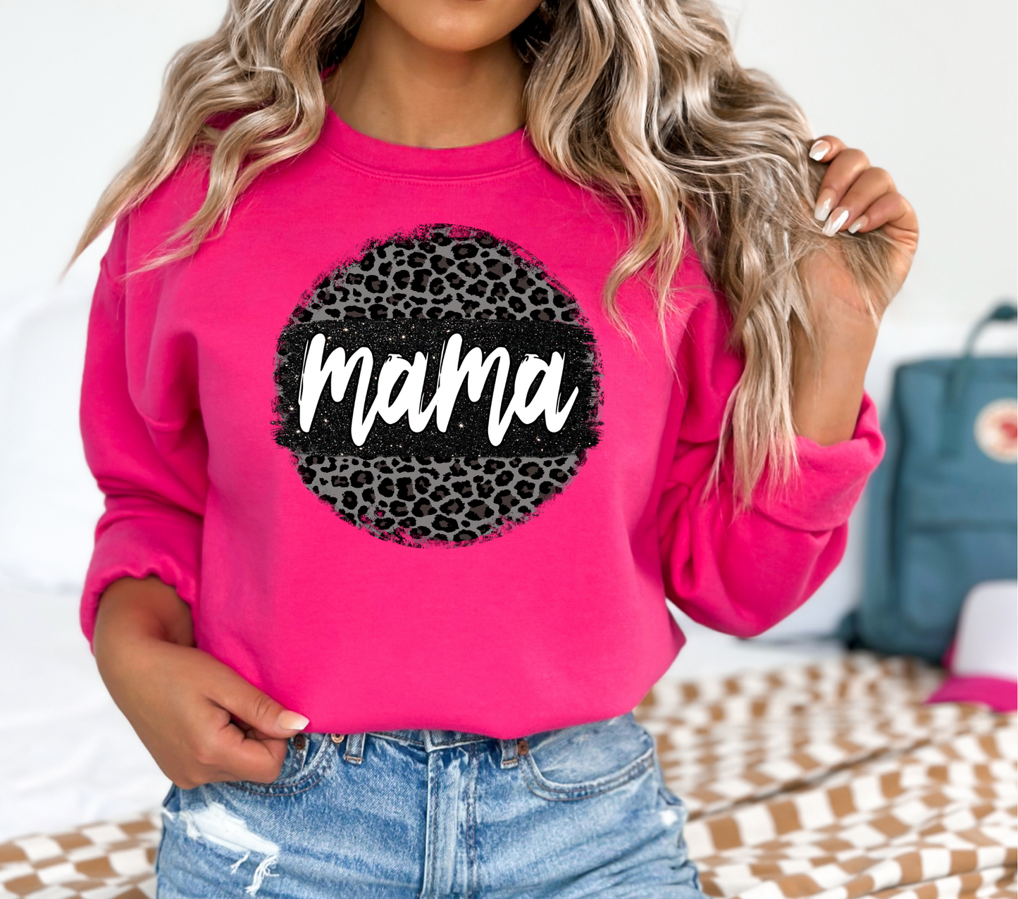BLACK CIRCLE MAMA - DTF TRANSFER